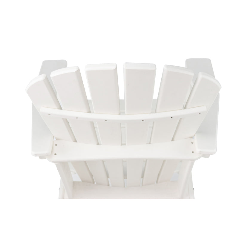 UM HDPE Resin Wood Adirondack Chair - White