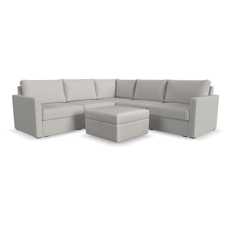 Flex - Sectional with Standard Arm and Storage Ottoman