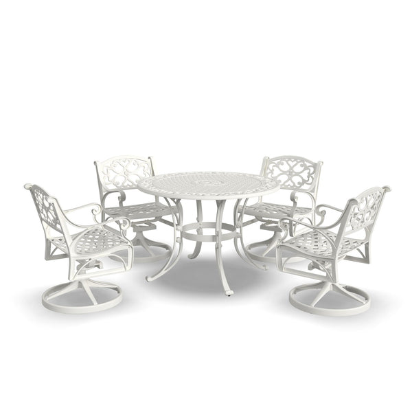 Sanibel - 42" Metal Outdoor Dining Set - Swivel Chairs