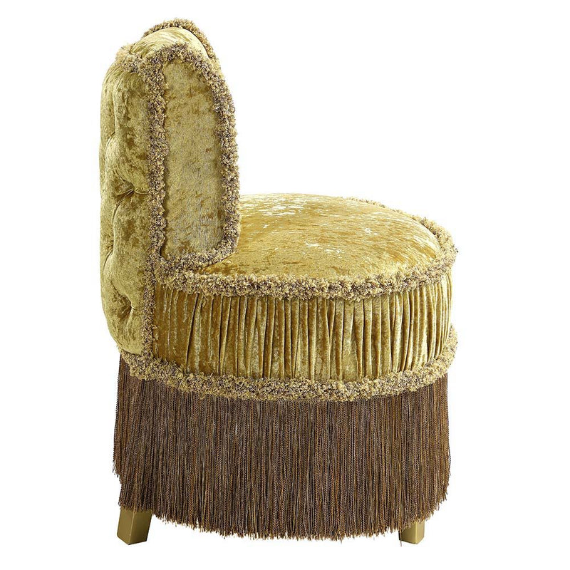 Bernadette - Stool - Gold Velvet