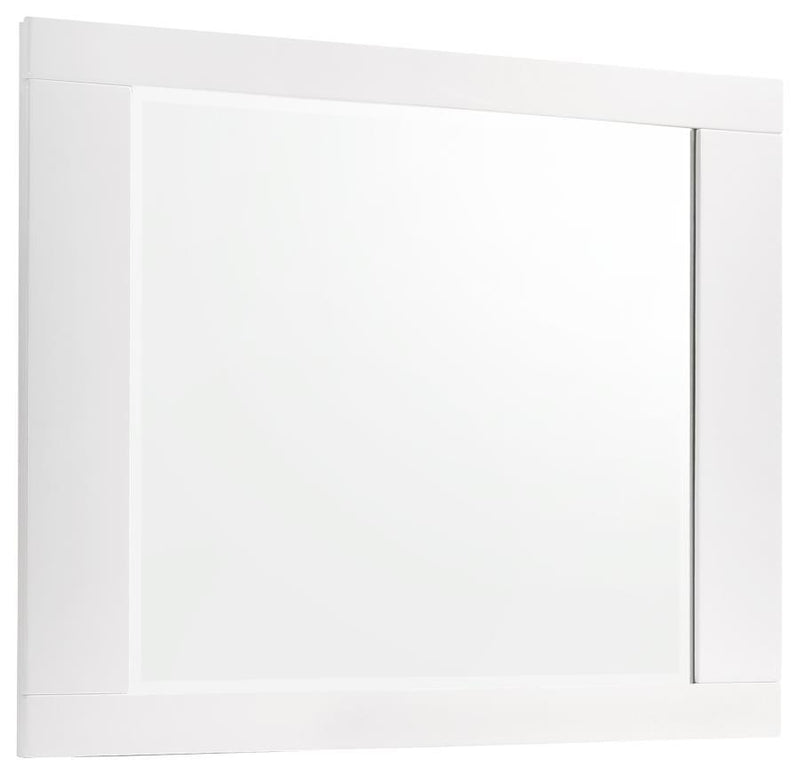 Felicity - Dresser Mirror - White High Gloss - Atlantic Fine Furniture Inc