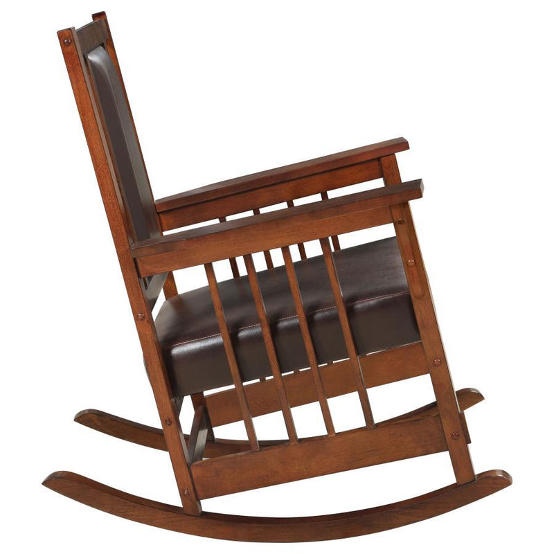 Ida - Upholstered Rocking Chair - Tobacco - Atlantic Fine Furniture Inc