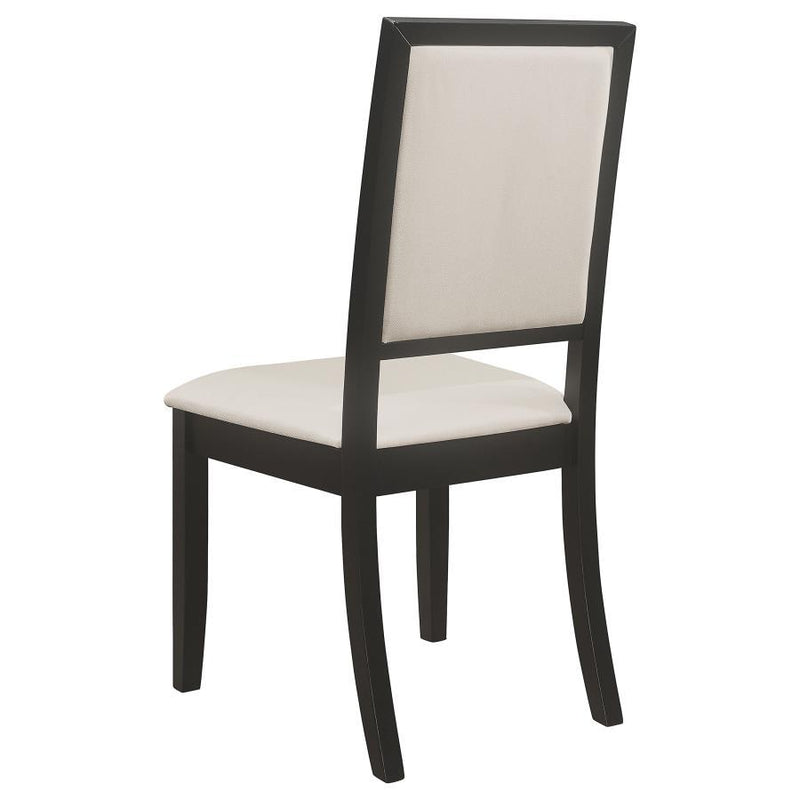 Louise - Upholstered Wood Dining Side Chairs (Set of 2) - Black - Atlantic Fine Furniture Inc