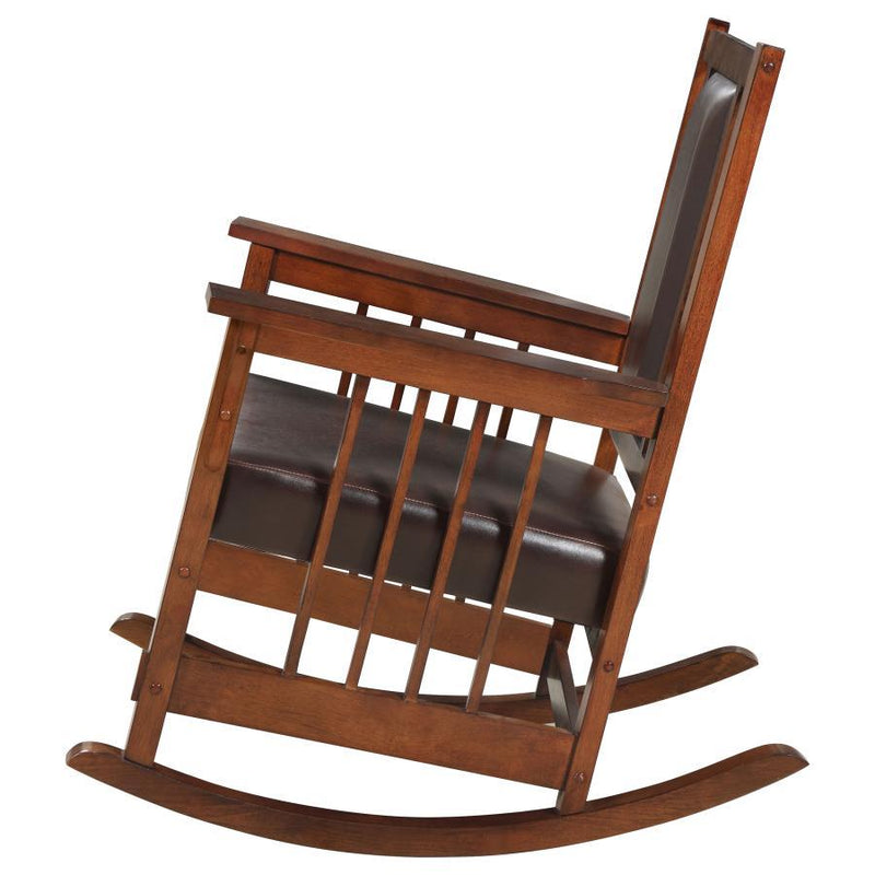 Ida - Upholstered Rocking Chair - Tobacco - Atlantic Fine Furniture Inc