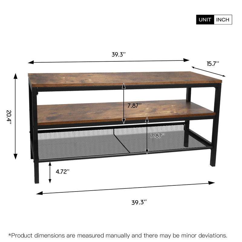 Wooden TV cabinet console, TV media cabinet/three-tier industrial storage cabinet with lockers