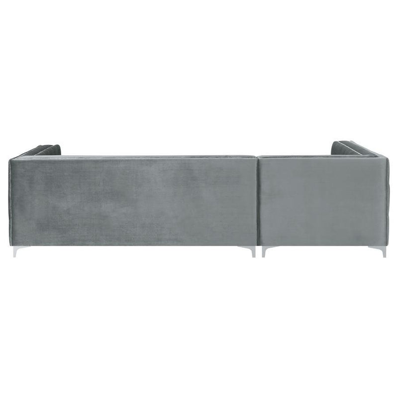 Bellaire - Upholstered Storage Chaise Sectional Sofa - Gray