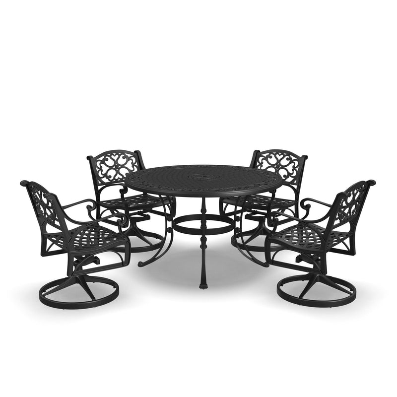 Sanibel - 48" Metal Outdoor Dining Set - Swivel Chairs