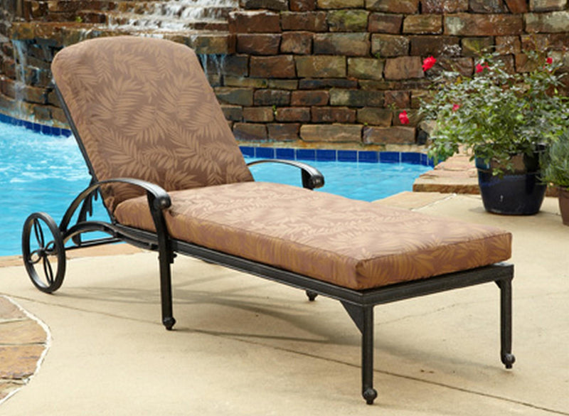 Capri - Outdoor Chaise Lounge - Dark Gray