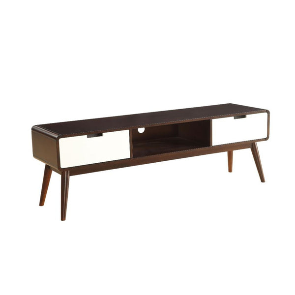 Christa - TV Stand - Espresso & White