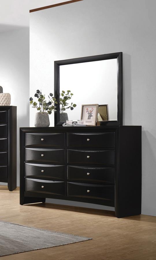 Briana - Dresser Mirror - Black - Atlantic Fine Furniture Inc