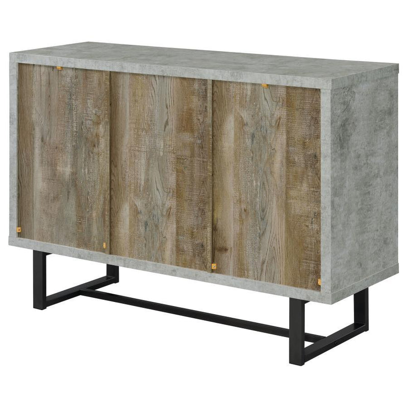 Abelardo - 3-Drawer Engineered Wood Cabinet - Weathered Oak