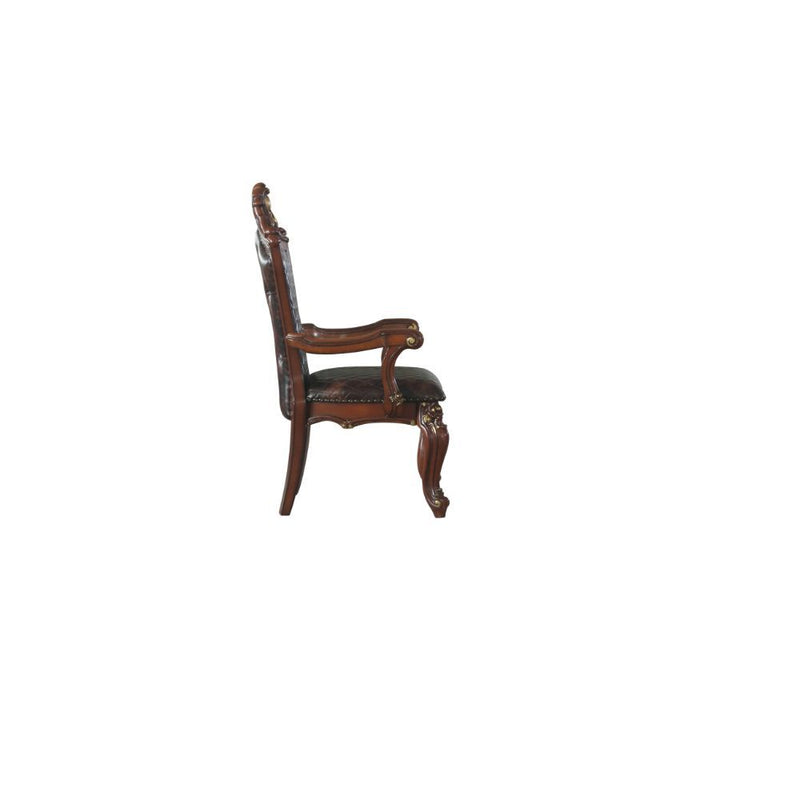 Picardy - Chair (Set of 2) - Cherry Oak & PU - Atlantic Fine Furniture Inc