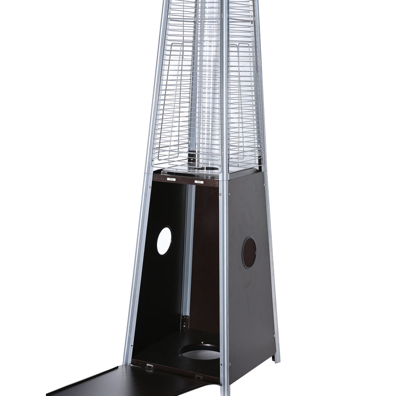 Pulse ignition Iron Glass Tube Pyramid Outdoor 40000BUT Pyramid Flame Heater