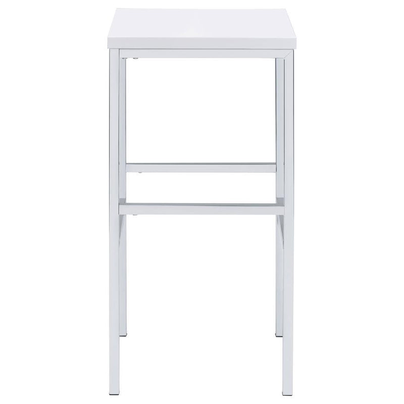 Natividad - 5 Piece Pub Height Bar Table Set - White High Gloss