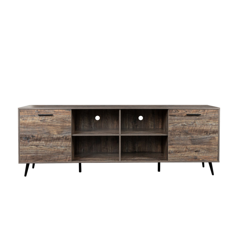 TV Stand Mid-Century Wood Modern Entertainment Center Adjustable Storage Cabinet TV Console for Living Room