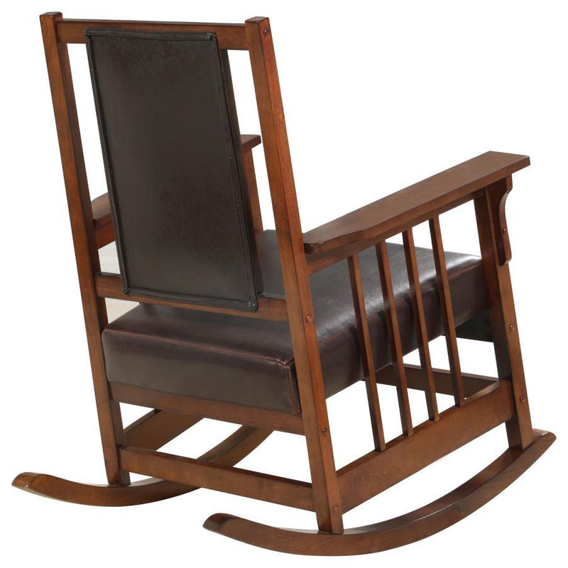 Ida - Upholstered Rocking Chair - Tobacco - Atlantic Fine Furniture Inc