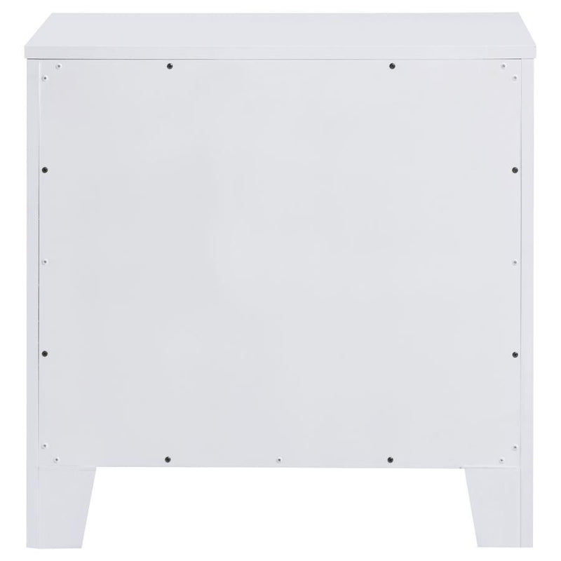 Anastasia - 2-Drawer Nightstand - Pearl White