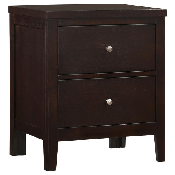 Carlton - 2-Drawer Nightstand - Cappuccino