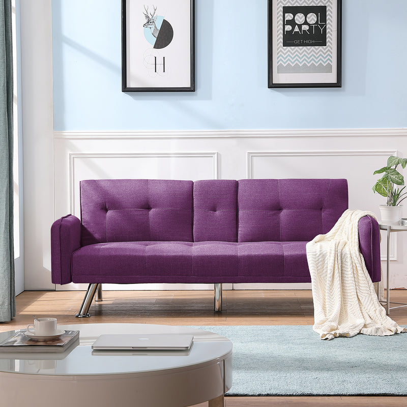 SLEEPER SOFA PURPLE COLOR (Replace W22307251。Size difference, See Details in page.)