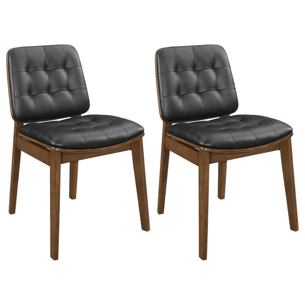 Redbridge - Upholstered Dining Side Chair (Set of 2) - Walnut - Atlantic Fine Furniture Inc