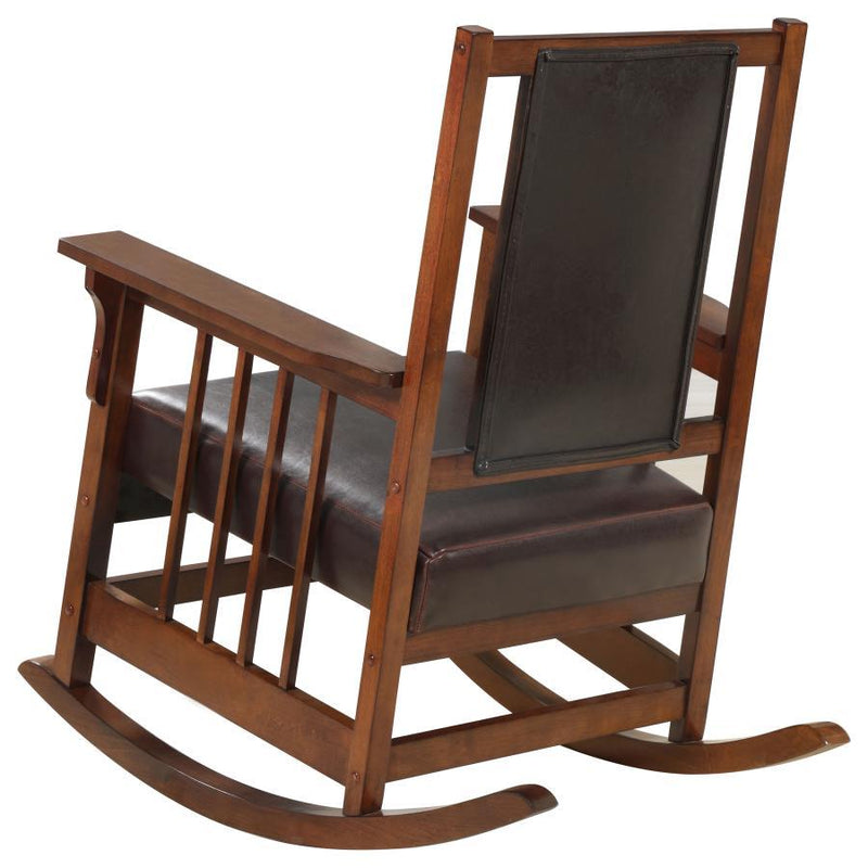 Ida - Upholstered Rocking Chair - Tobacco - Atlantic Fine Furniture Inc