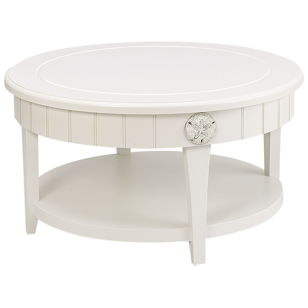 Sicily Round Cocktail Table White