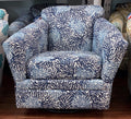 Custom Swivel Glider Barrel Chair