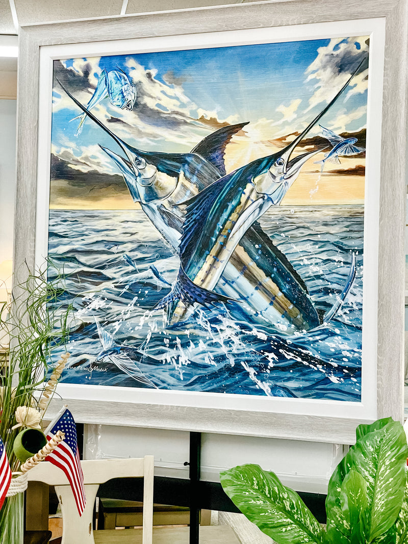 Ready to Rumble - Coastal Art- Oversized