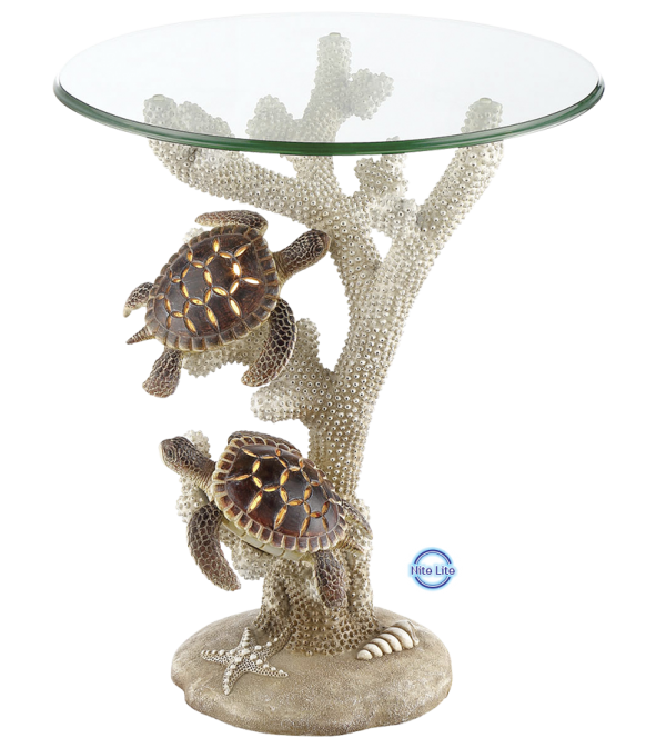 Twin Turtle Nightlight Accent Table