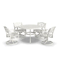 Sanibel - 48" Metal Outdoor Dining Set - Swivel Chairs