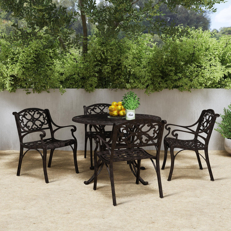 Sanibel - 42" Metal Outdoor Dining Set