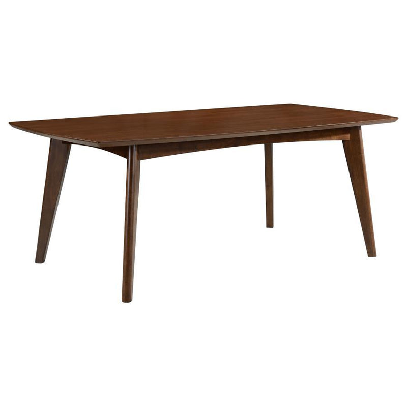 Malone - Rectangular Wood Dining Table - Dark Walnut - Atlantic Fine Furniture Inc