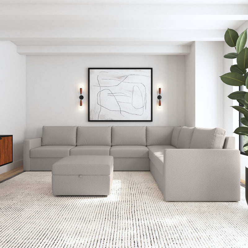 Flex - Sectional with Standard Arm and Storage Ottoman