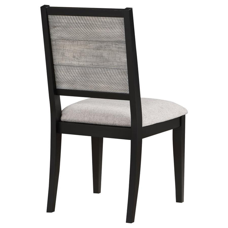 Elodie - Wood Dining Side Chair (Set of 2) - Gray And Black