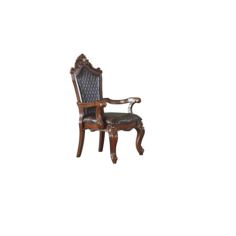 Picardy - Chair (Set of 2) - Cherry Oak & PU - Atlantic Fine Furniture Inc