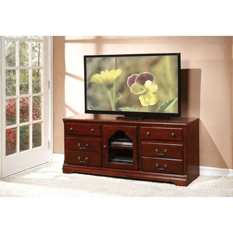 ACME Hercules TV Stand in Cherry 91113 - Atlantic Fine Furniture Inc