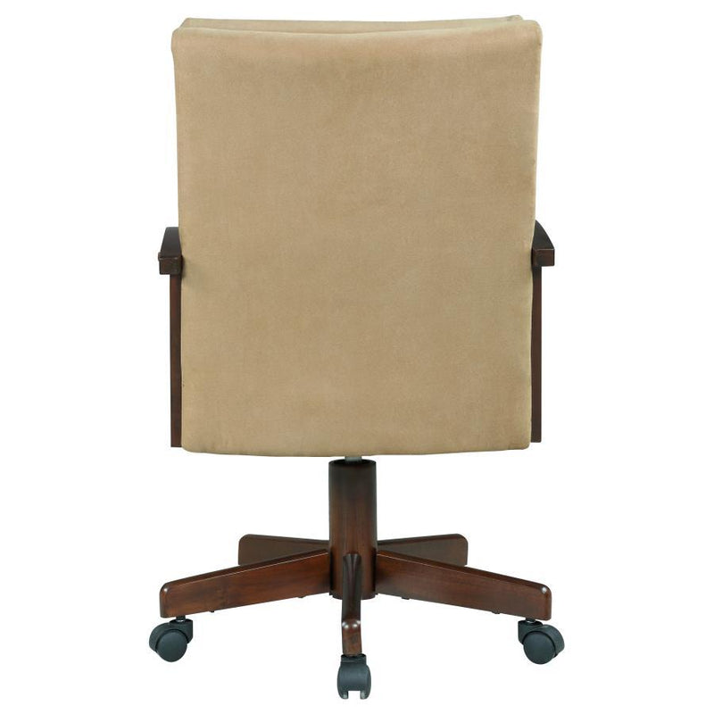 Marietta - Upholstered Swivel Dining And Game Chair - Tobacco - Atlantic Fine Furniture Inc