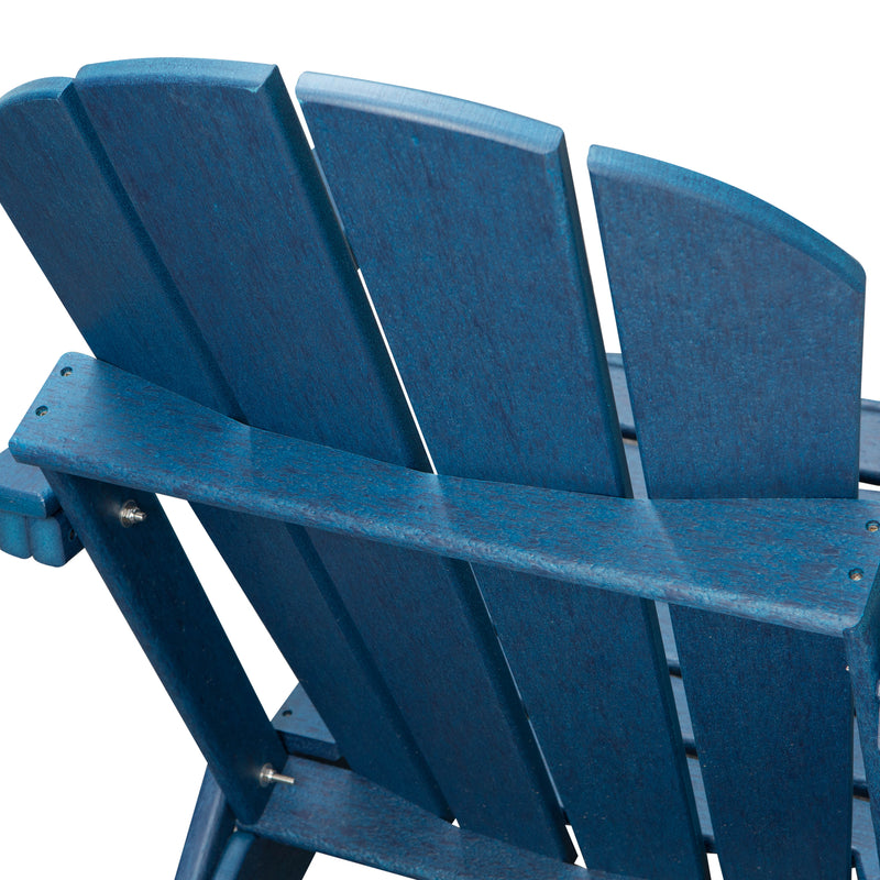 Classic Solid All-weather Folding Plastic Adirondack Chair