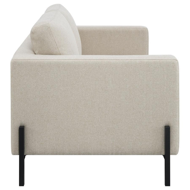 Tilly - Upholstered Track Arm Loveseat - Oatmeal