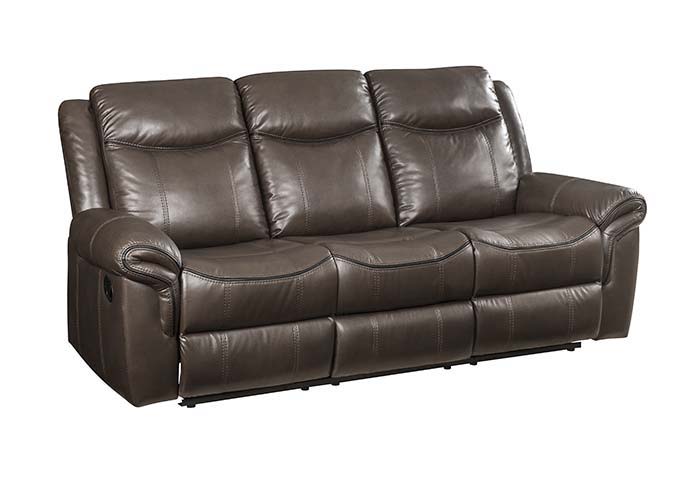 Lydia - Sofa - Brown Leather Aire - Atlantic Fine Furniture Inc