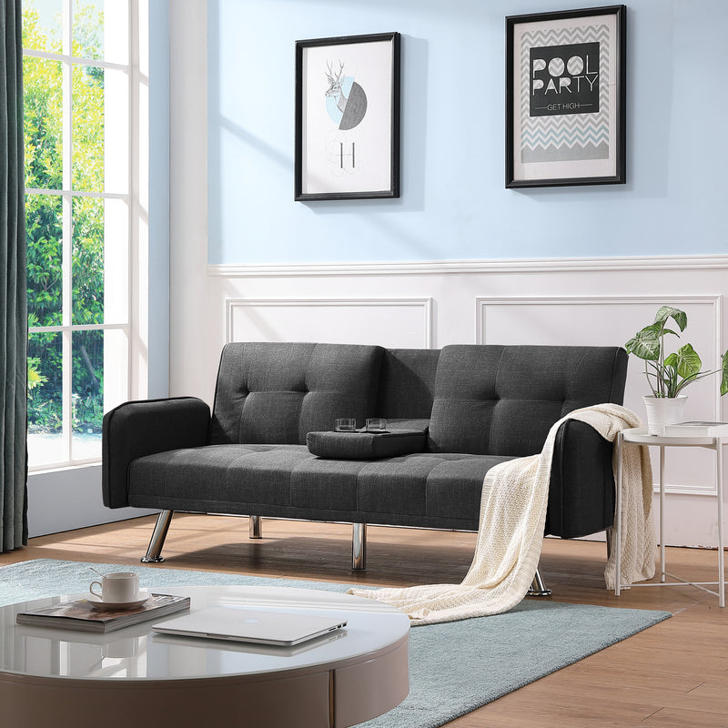 SLEEPER SOFA DARK GREY(same as W22339668。Size difference, See Details in page.)