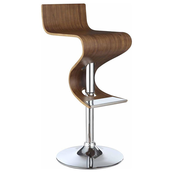 Covina - Adjustable Bar Stool - Walnut - Atlantic Fine Furniture Inc