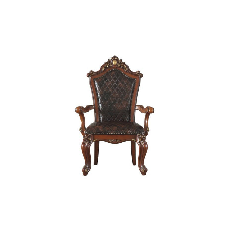 Picardy - Chair (Set of 2) - Cherry Oak & PU - Atlantic Fine Furniture Inc