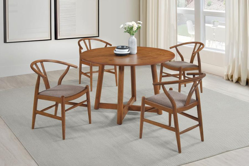 Dinah - Wood Wishbone Dining Side Chair (Set of 2) - Walnut