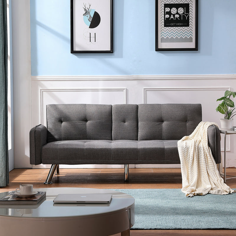 SLEEPER SOFA DARK GREY COLOR (Replace W22307248。Size difference, See Details in page.)