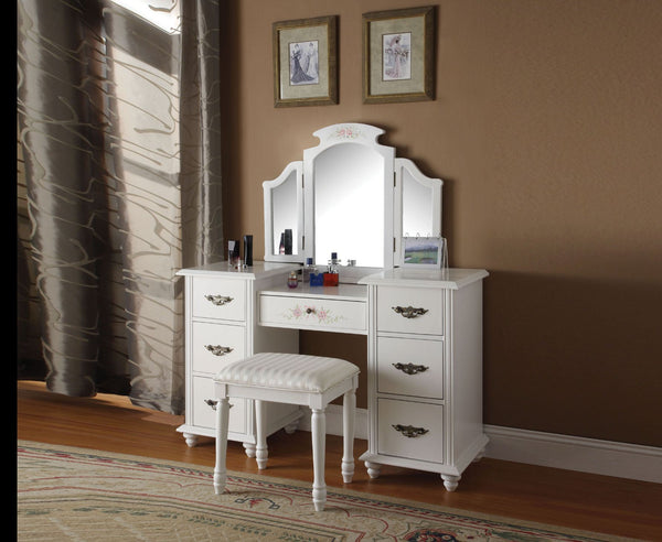 Torian - Vanity Desk - White - Atlantic Fine Furniture Inc