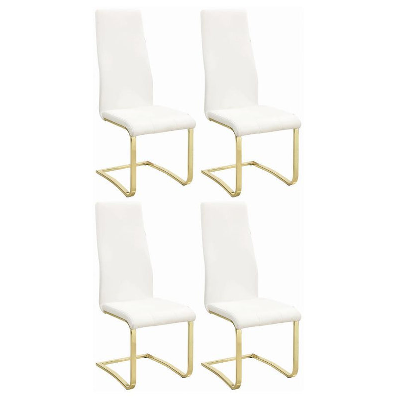 Montclair - Upholstered Dining Side Chair (Set of 4) - White - Atlantic Fine Furniture Inc