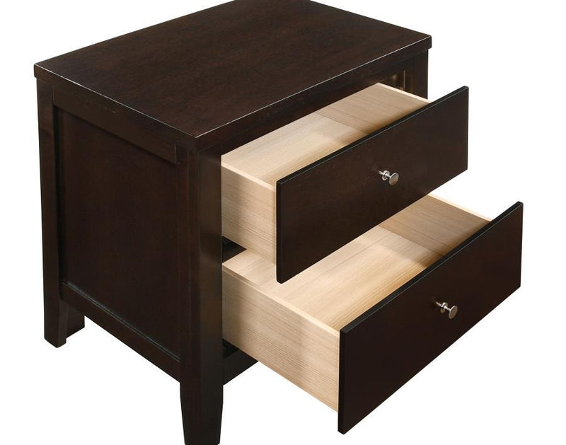 Carlton - 2-Drawer Nightstand - Cappuccino