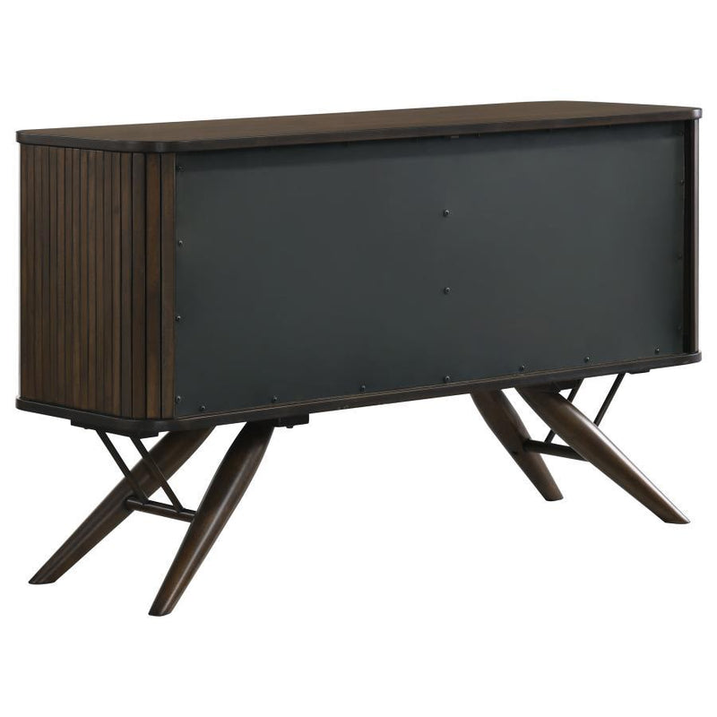 Wes - 2 Door Sideboard Buffet Storage Cabinet - Dark Walnut