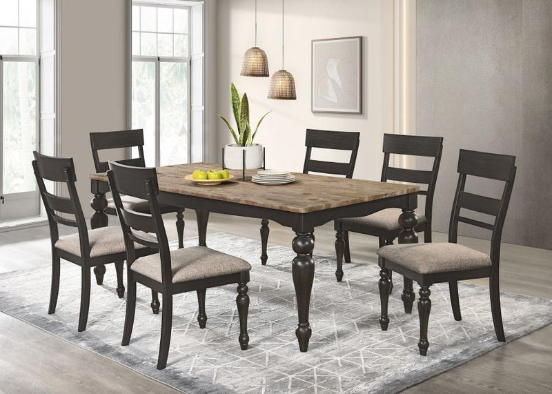 Bridget - Rectangular Dining Table - Brown Brushed